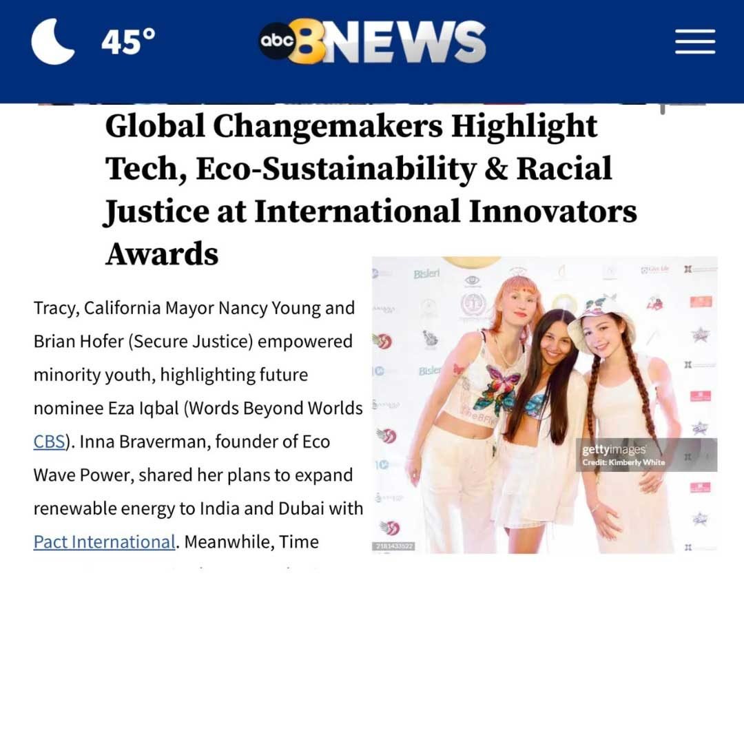 ABE News Global Changemakers Highlight Tech, Eco-Sustainability & Racial Justice at International Innovators Awards